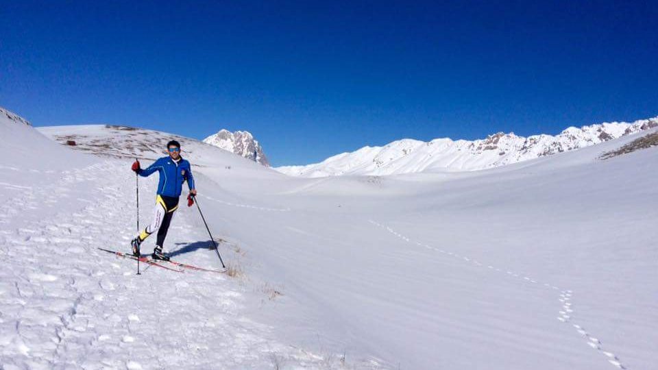A CAMPO IMPERATORE ULTIMA CIASPOLATA DELLA STAGIONE