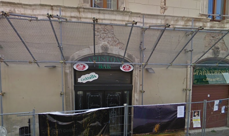 L’AQUILA: IL BAR ARISTON RIAPRE NEL 2018 IN CORSO VITTORIO EMANUELE