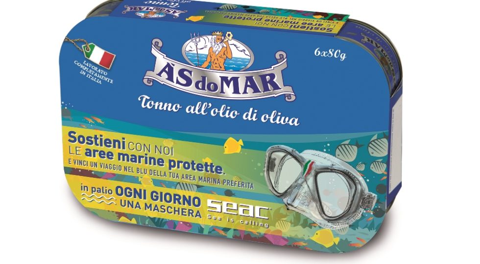 CON SCATOLETTA TONNO ASDOMAR SOSTEGNO ALL’AREA MARINA PROTETTA TORRE DI CERRANO