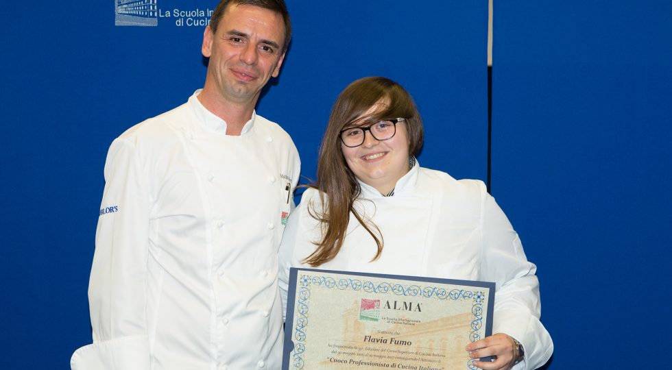 LA 20ENNE FLAVIA FUMO DI CHIETI CUOCO PROFESSIONISTA DA GUALTIERO MARCHESI