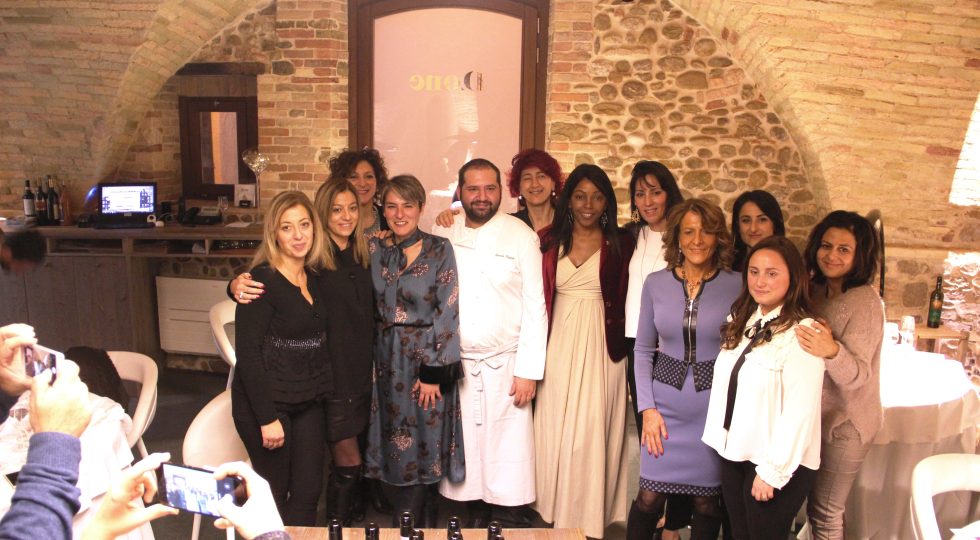 PRANZO DA STAR CON LE DONNE DEL VINO AL D.ONE DI CHEF DAVIDE PEZZUTO