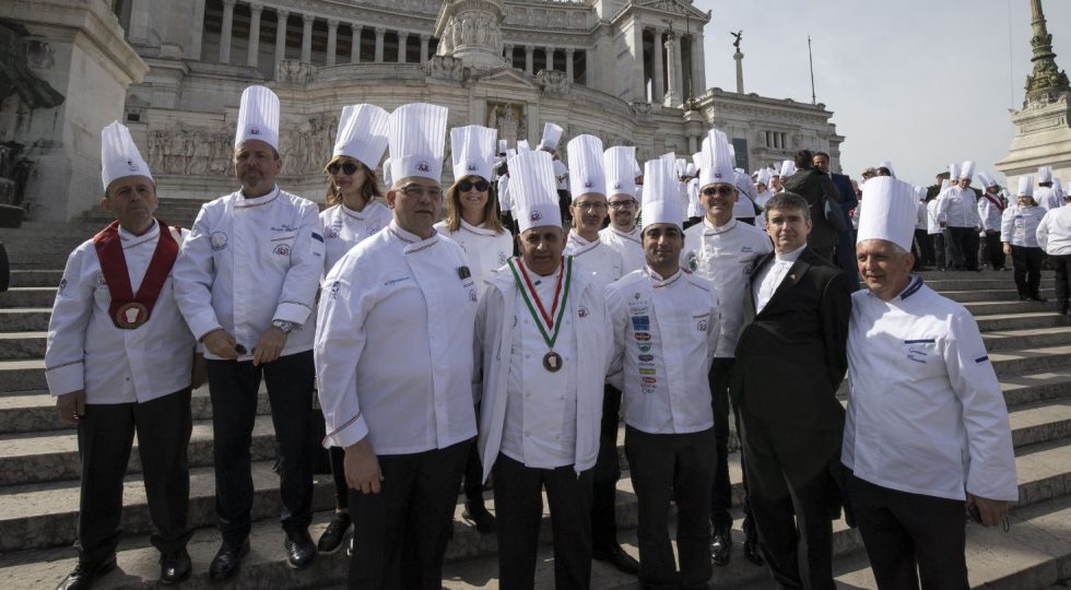 CINQUECENTO CHEF IN CAMPIDOGLIO PER I CINQUANT’ANNI FEDERAZIONE CUOCHI