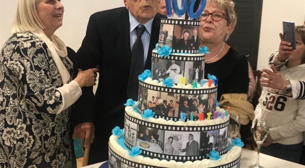 IL MAESTRO NANNI COMPIE CENTO ANNI, AMATRICIANA PER TUTTO IL PAESE A COLLETTARA