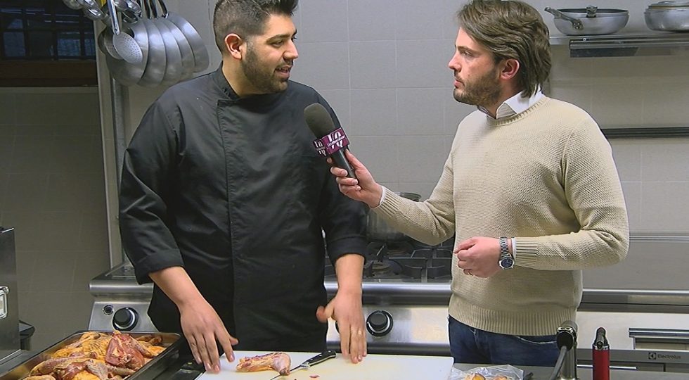 UN “CONNUBIO” DI SAPORI NELLA CUCINA DI LUCA TOTANI, ECCO LA FARAONA – VIDEO