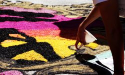 CINQUANTAQUATTRO ANNI DI INFIORATA, A CITTÀ DELLA PIEVE OMAGGIO A DA VINCI