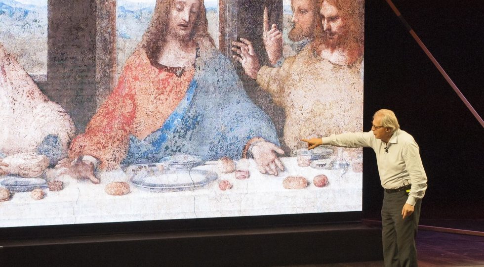 VITTORIO SGARBI ALL’AQUILA RACCONTA LEONARDO, MUSICA E IMMAGINI ALL’EMICICLO