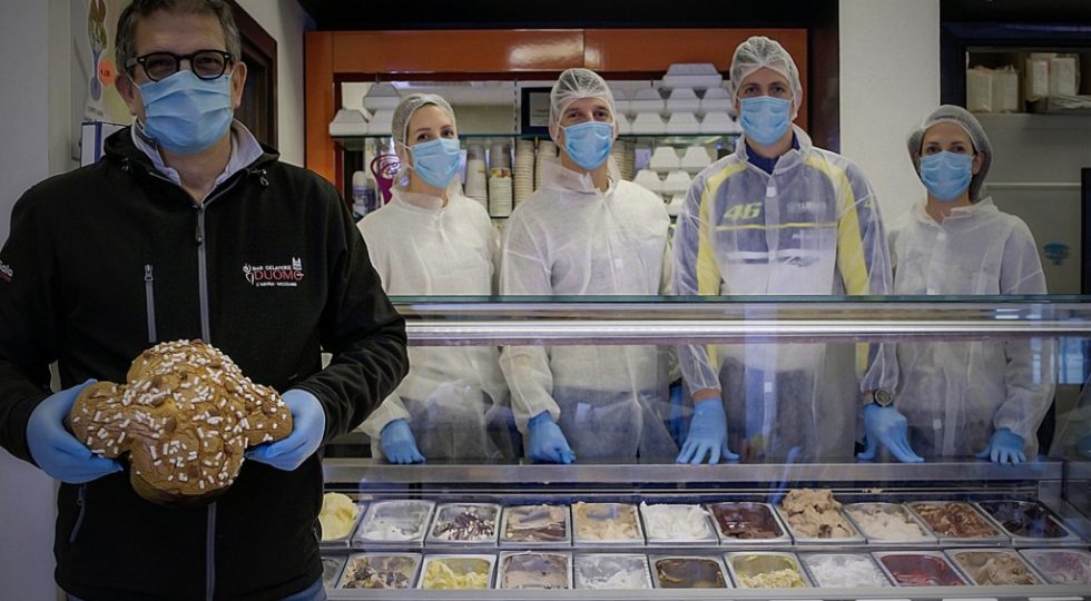 IL GELATO DEL DUOMO NELLA COLOMBA A DOMICILIO, “UN MODO PER RESISTERE ALLA CRISI”