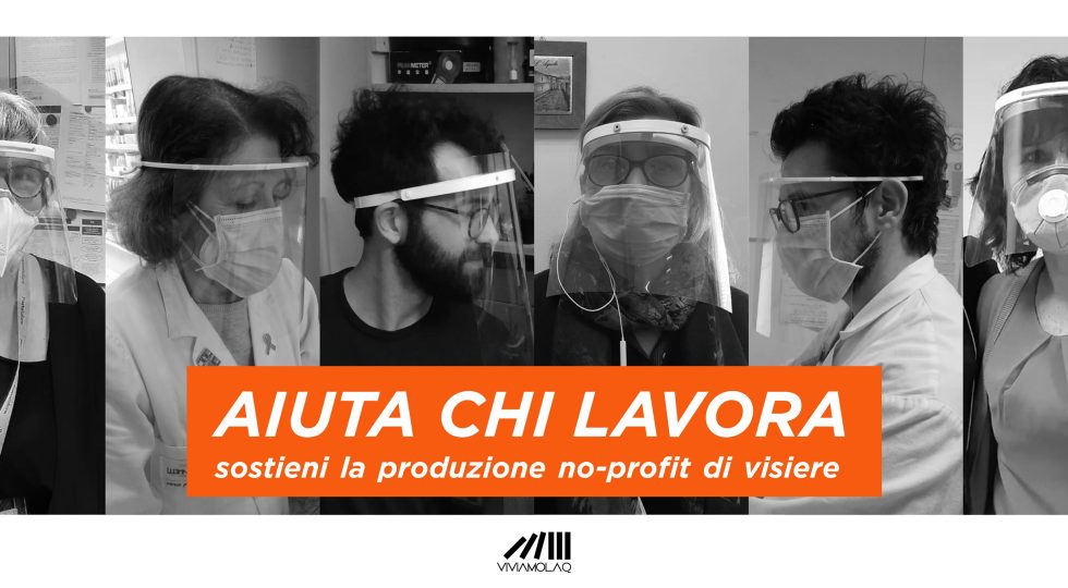VIVIAMOLAQ, CROWDFUNDING PER VISIERE ANTICOVID