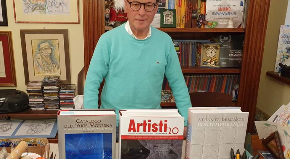 L’AQUILANO MIMMO EMANUELE RECENSITO SU TRE IMPORTANTI CATALOGHI D’ARTE