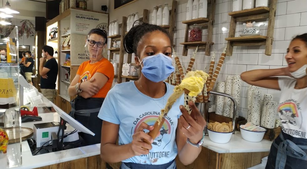 LA SETTIMANA DEL GELATO AQUILANO CELEBRA LO ZAFFERANO E PROSEGUE CON L’AMARETTO