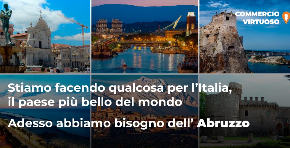 “COMMERCIO VIRTUOSO”, SBARCA IN ABRUZZO L’E-COMMERCE CHE AIUTA I PICCOLI