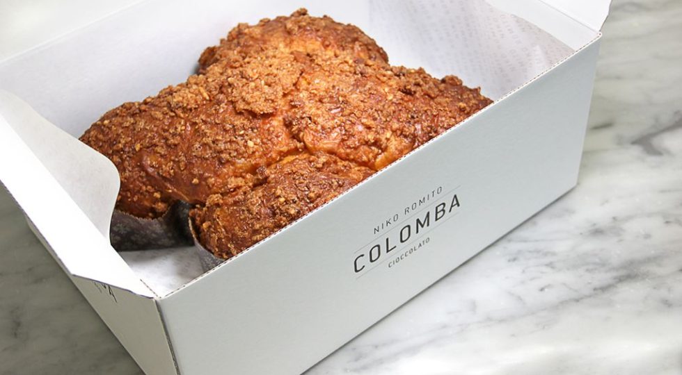 LA COLOMBA DI NIKO ROMITO RIPIENA DEL GELATO DI CAROLINA E GINA