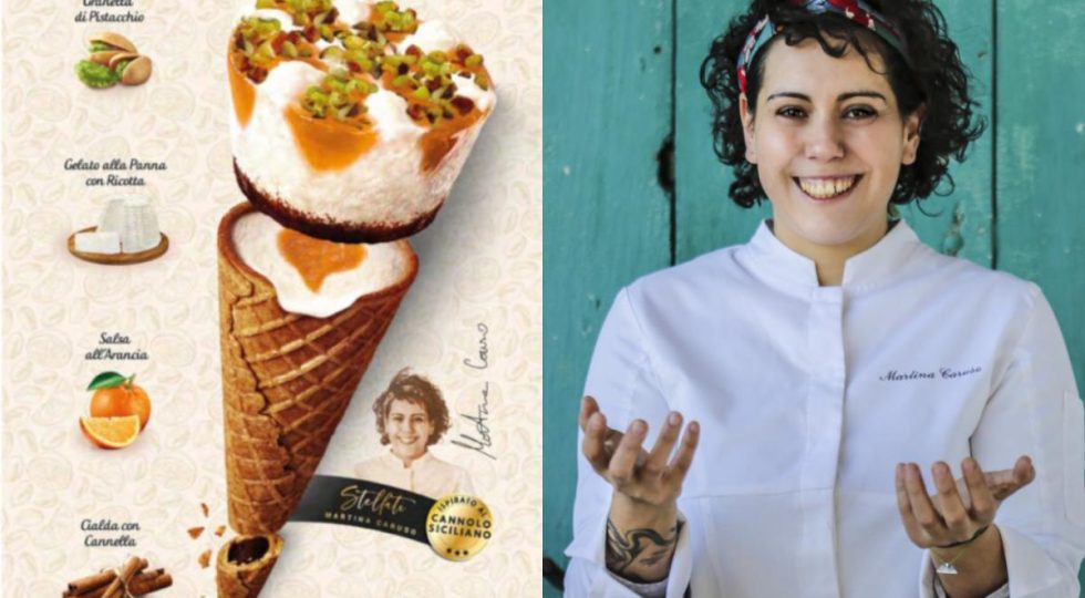 CORNETTO ALGIDA COME CANNOLO SICILIANO, LIMITED EDITION FIRMATO CHEF CARUSO