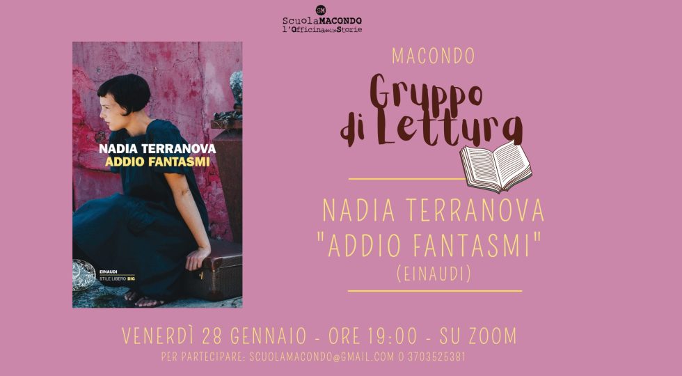 LIBRI: TERRANOVA PRESENTA “ADDIO FANTASMI” ALLA SCUOLA MACONDO DI PESCARA