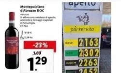 MONTEPULCIANO PIÙ ECONOMICO DELLA BENZINA, MEME SUL WEB MORTIFICA L’ABRUZZO