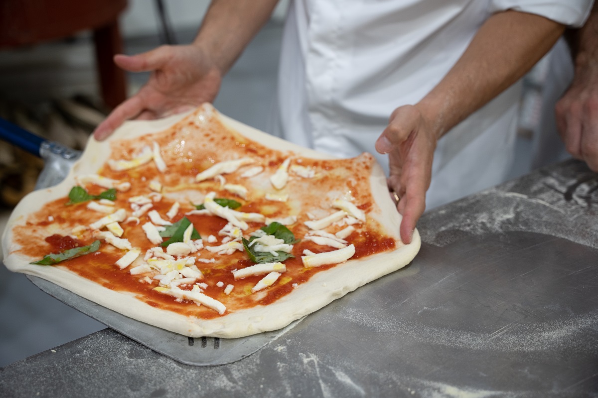 Bandiera Pizza Hot Fresh 3x5 Piedi - Striscione Pubblicitario Per Concessioni Alimentari