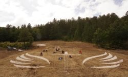 A Bominaco un'opera di land art di Walter Zuccarini celebra l'arcangelo Michele