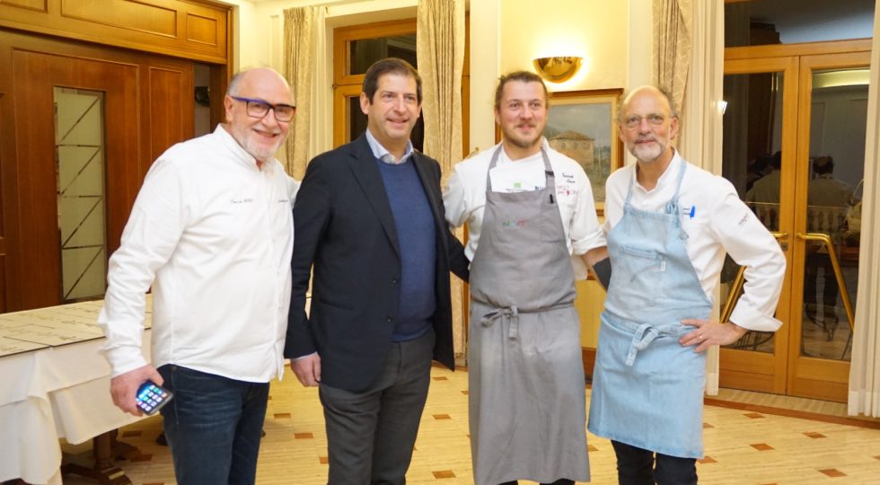 Da Zunica trionfa la solidarietà nella cena a quattro mani con Moreno Cedroni
