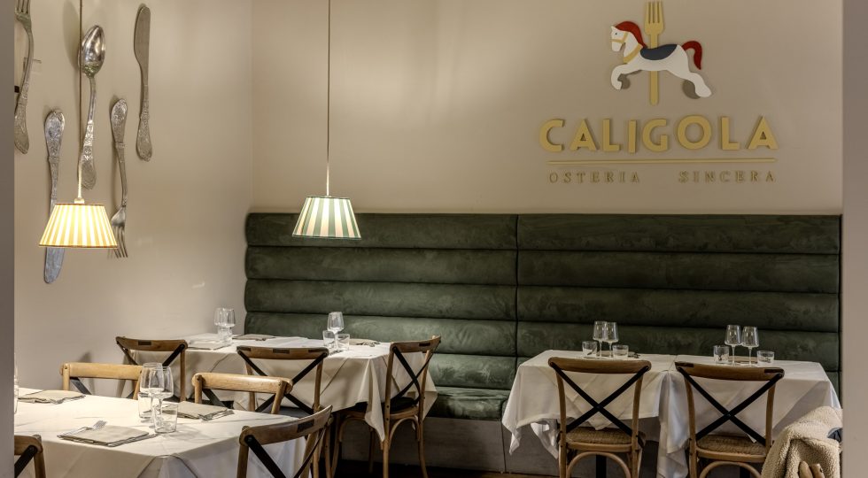 Caligola Osteria Sincera, a Prati una cucina romana, divertente e del ricordo