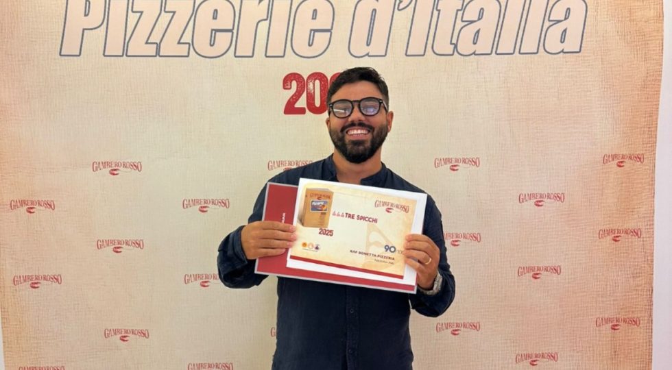 Pizzerie, Raffaele Bonetta conquista i Tre Spicchi Gambero Rosso