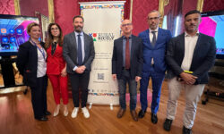 team del progetto "Discovering Rural Sicily" presentato a Palermo, nella sala Pio La Torre di Palazzo dei Normanni