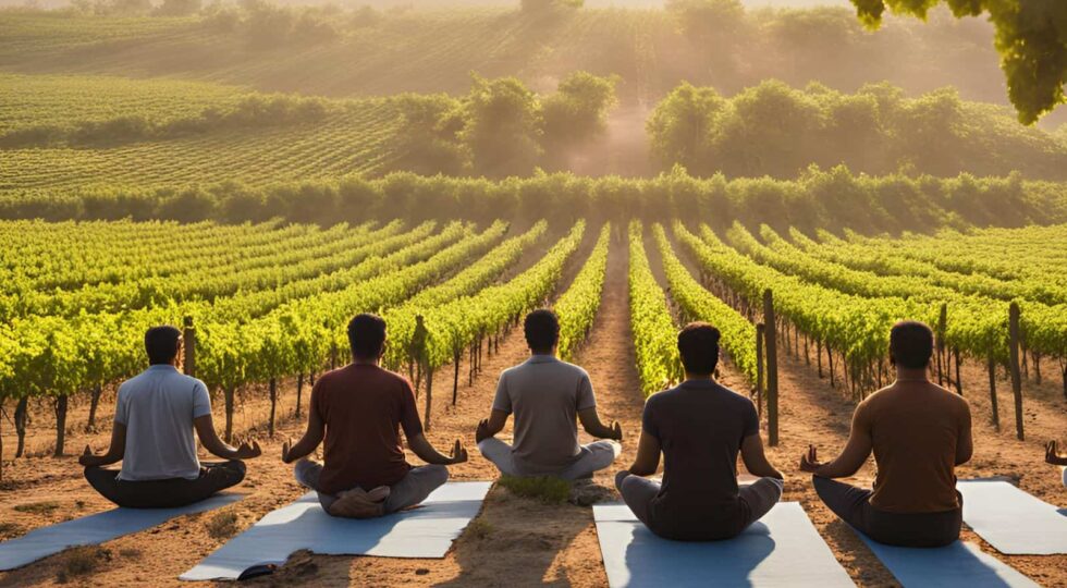 Tra benessere, natura e vino: all’Agricola Coletti yoga, skincare e degustazioni di vini