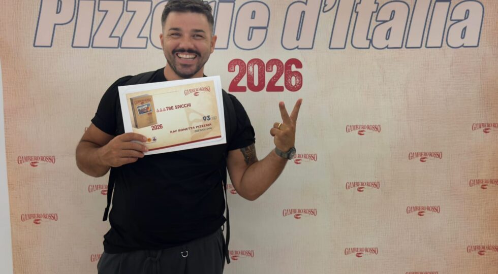 Pizzerie d’Italia, Raffaele Bonetta conquista i Tre Spicchi Gambero Rosso